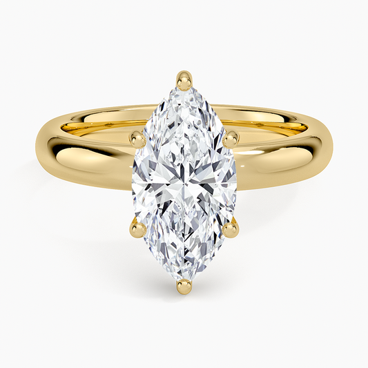 Sydney Perfect Fit Halo 3mm Diamond Ring - Marquise Center Stone