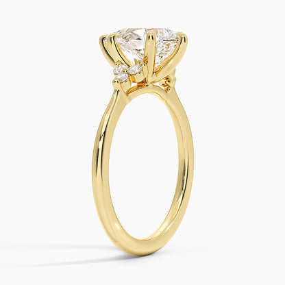 Melody Diamond Ring - Pear Cut Center Stone