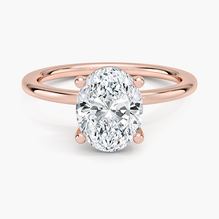 Perfect Fit 1.4mm Solitaire Ring - Oval Center Stone