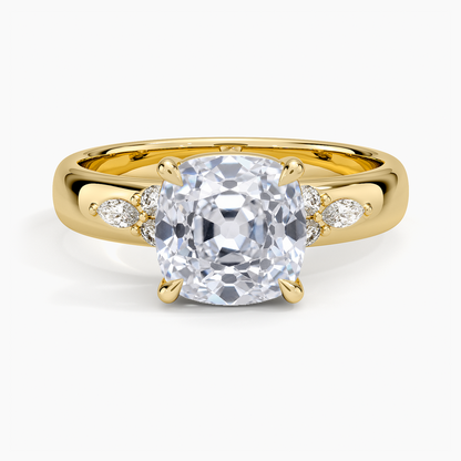 Mosaic Nadia Diamond Ring - Old Mine Cut Center Stone