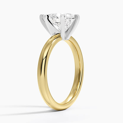 Comfort Fit 2.5mm Ring - Pear Cut Center Stone
