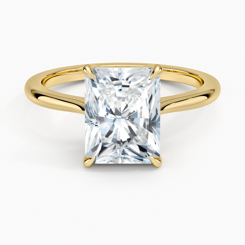 Elle Solitaire Ring - Radiant Cut Center Stone