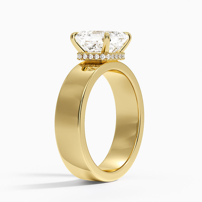 Alden Diamond Ring - Asscher Cut Center Stone