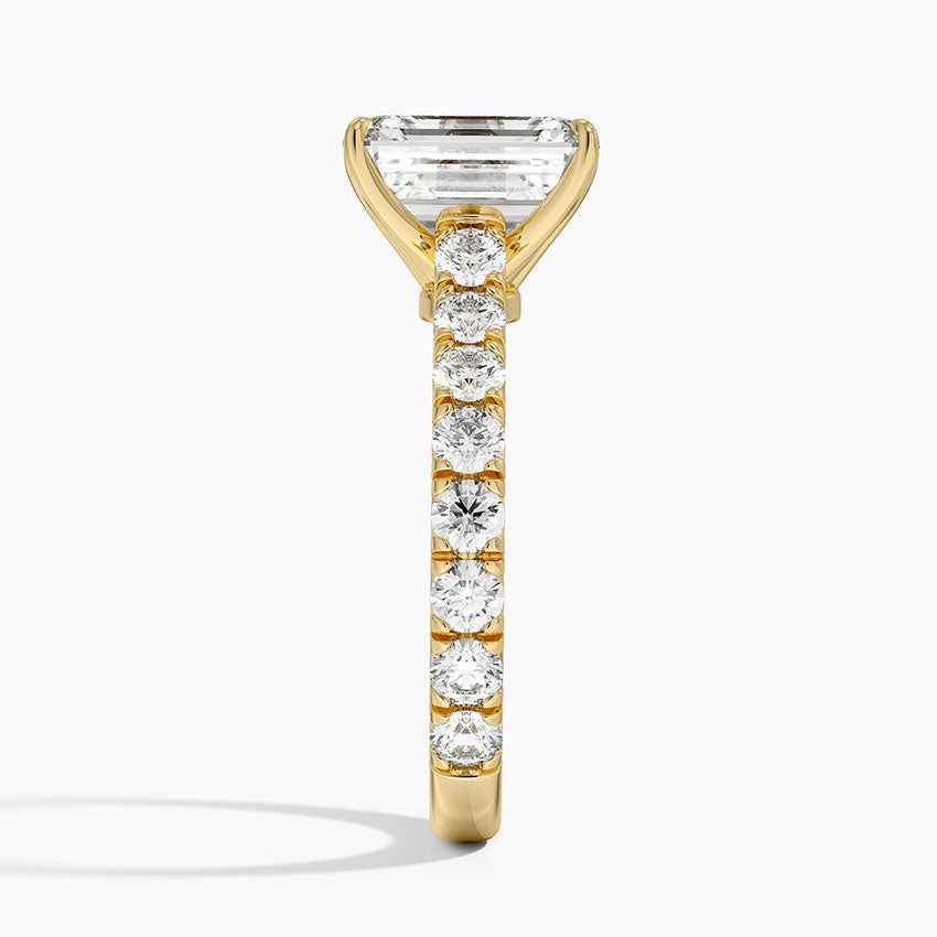 Anthology Three-Quarter Coverage Diamond Ring (7/8 ct. tw.) - Emerald Cut Center Stone