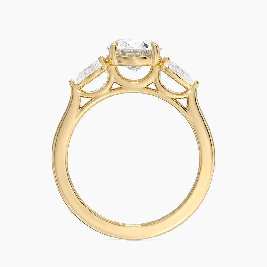 Opera Perfect Fit Diamond Ring - Oval Center Stone