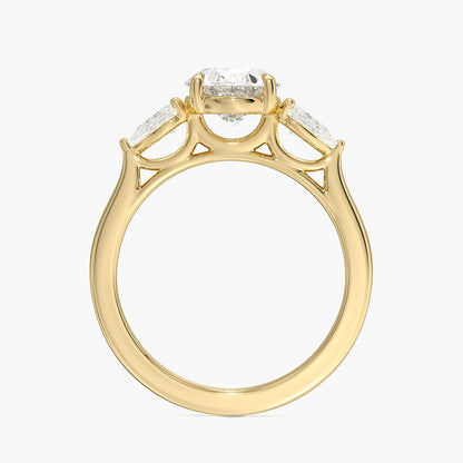 Opera Perfect Fit Diamond Ring - Oval Center Stone