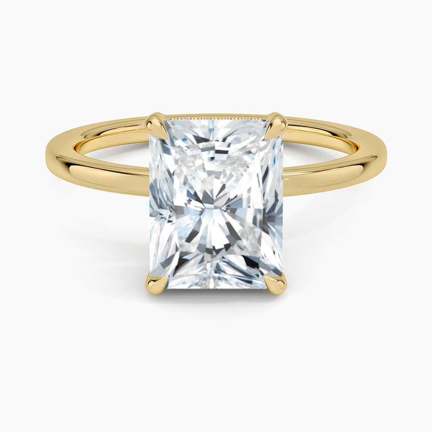 Lumiere 1.5mm Diamond Ring - Radiant Cut Center Stone