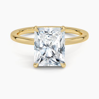 Lumiere 1.5mm Diamond Ring - Radiant Cut Center Stone