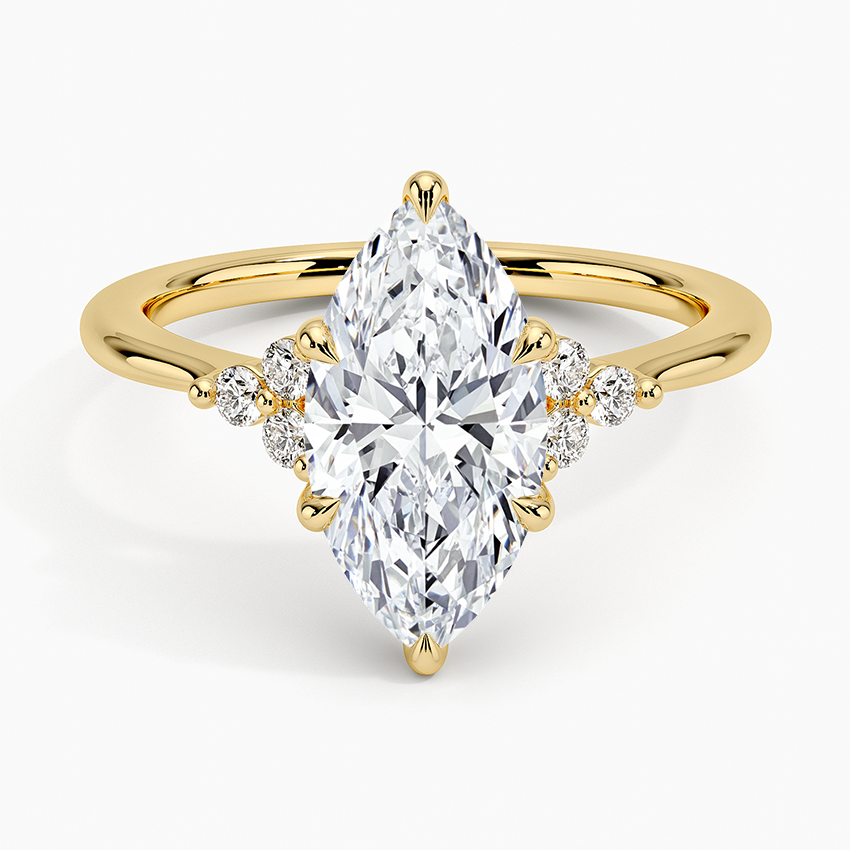 Melody Diamond Ring - Marquise Cut Center Stone