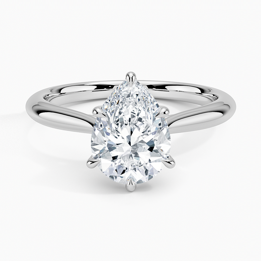 Catalina Solitaire Ring - Pear Center Stone