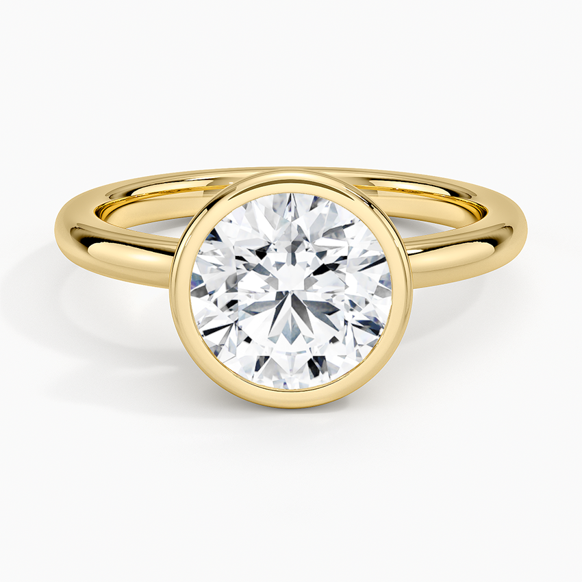 Julietta Bezel Solitaire Ring - Round Center Stone