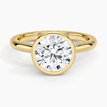 Julietta Bezel Solitaire Ring - Round Center Stone