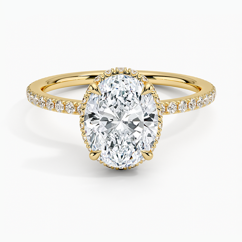 Gala Diamond Ring - Oval Center Stone