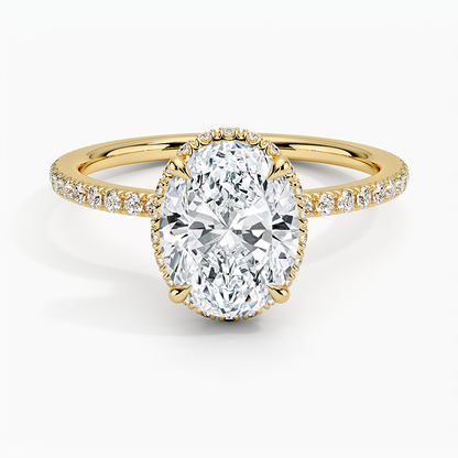Gala Diamond Ring - Oval Center Stone