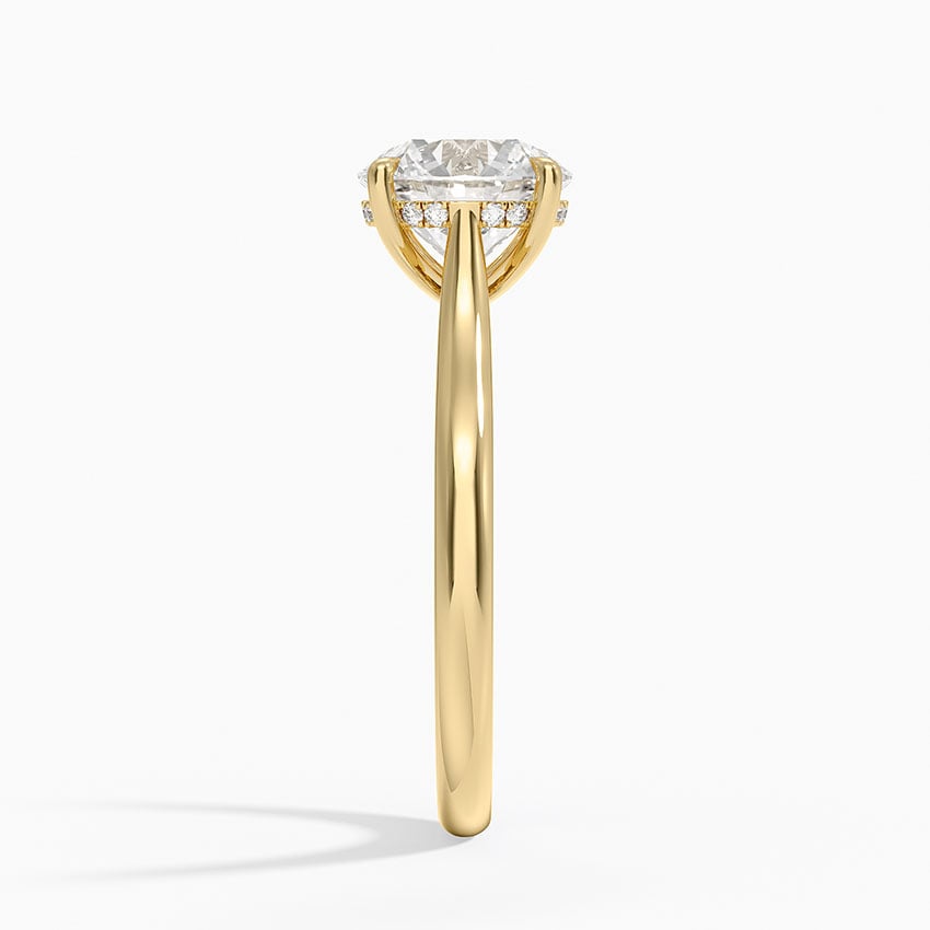 Dawn 2mm Diamond Ring - Round Center Stone
