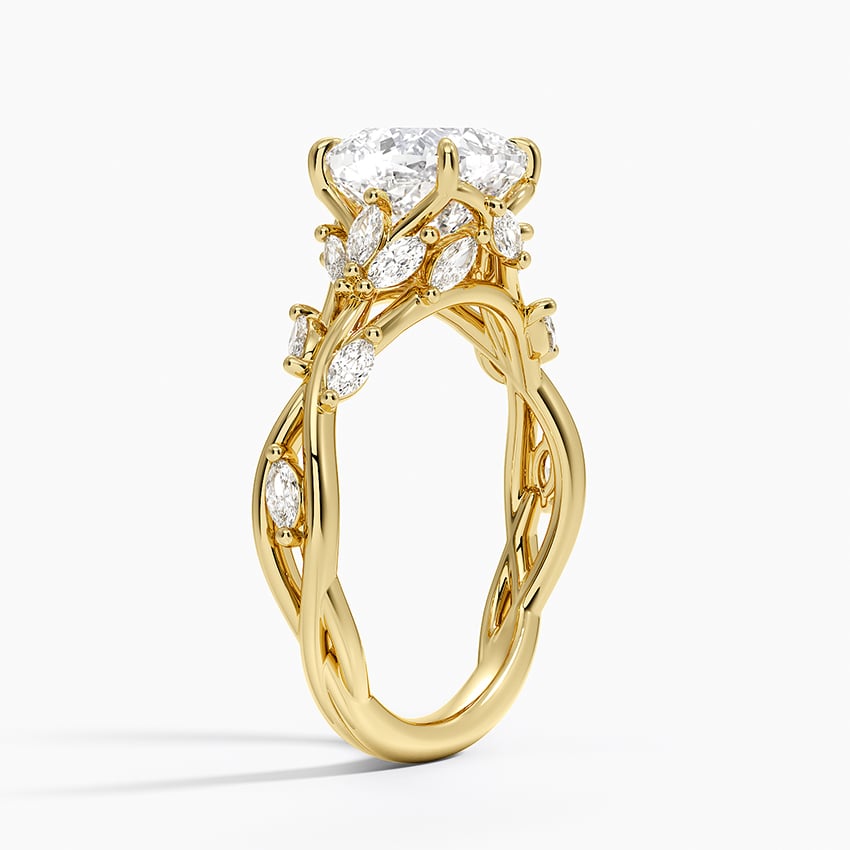 Secret Garden Diamond Ring (1/2 ct. tw.) - Cushion Cut Center Stone