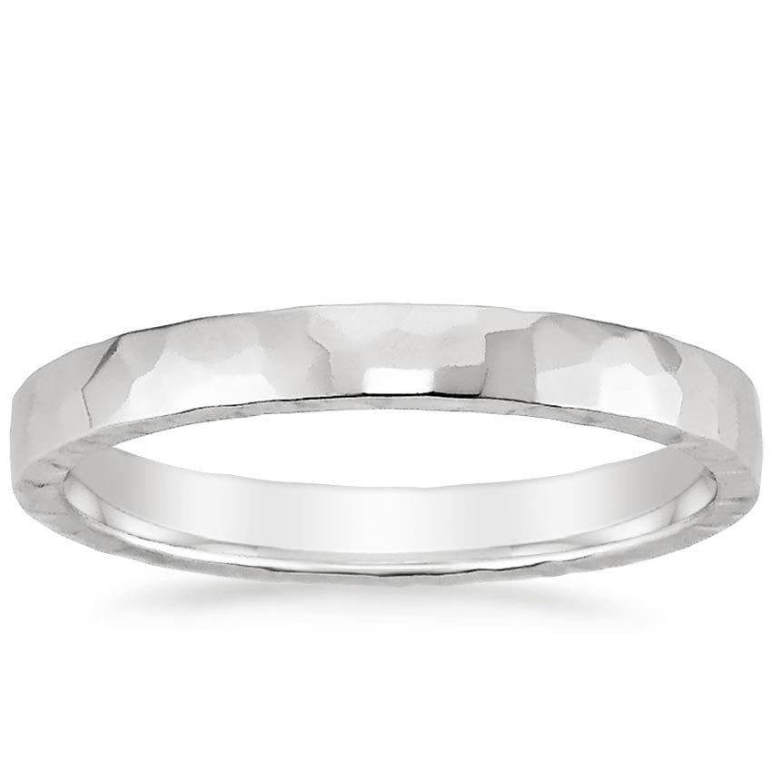 2.5mm Hammered Quattro Wedding Ring