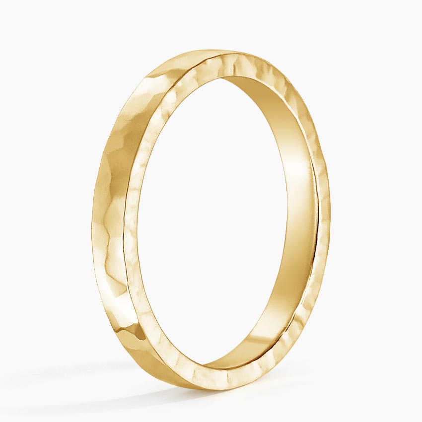 2.5mm Hammered Quattro Wedding Ring