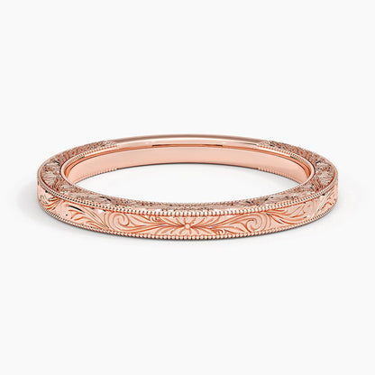 Elsie Hand Engraved Ring