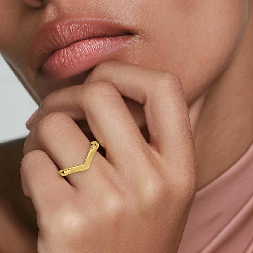 2.5mm Chevron Ring