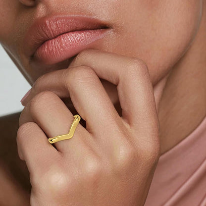 2.5mm Chevron Ring