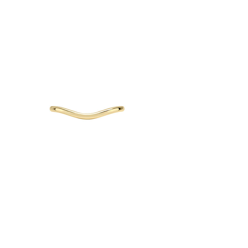 1.5mm Curved Wedding Ring