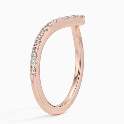 Elongated Flair Lab Diamond Ring