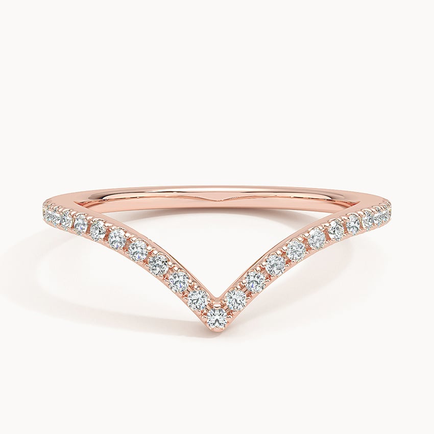 Elongated Flair Lab Diamond Ring