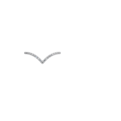 Elongated Flair Diamond Ring