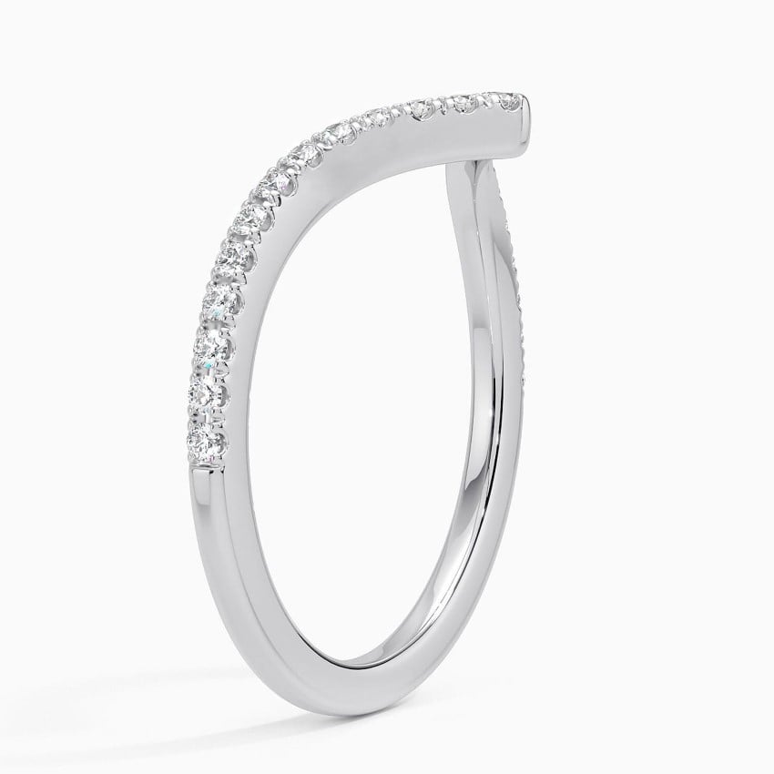 Elongated Flair Diamond Ring