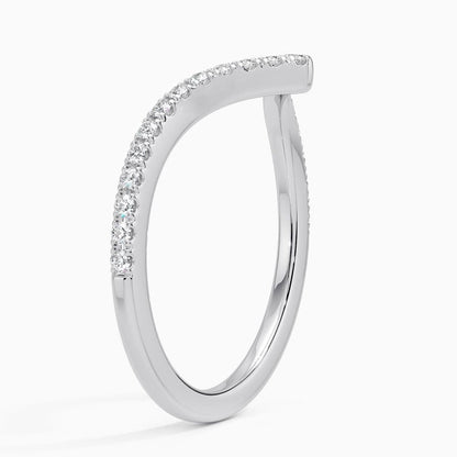 Elongated Flair Lab Diamond Ring