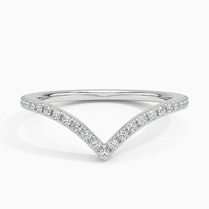 Elongated Flair Lab Diamond Ring