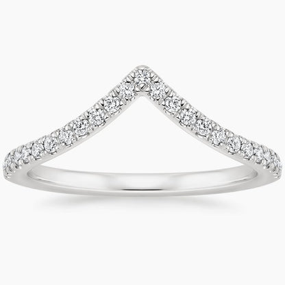 Elongated Flair Diamond Ring