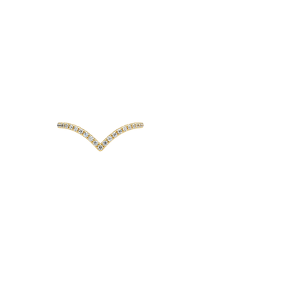 Elongated Flair Diamond Ring
