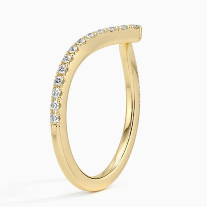 Elongated Flair Diamond Ring