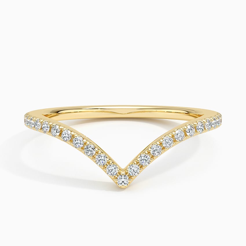 Elongated Flair Diamond Ring