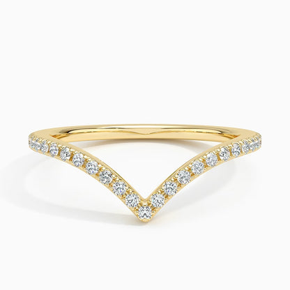 Elongated Flair Diamond Ring