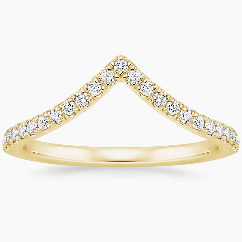 Elongated Flair Diamond Ring