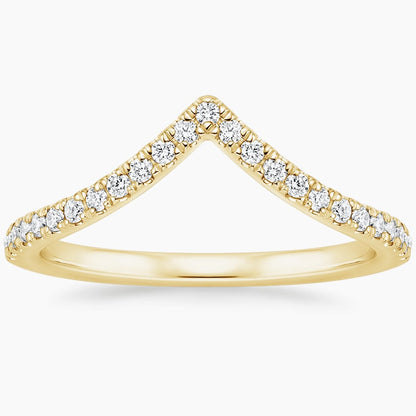 Elongated Flair Diamond Ring