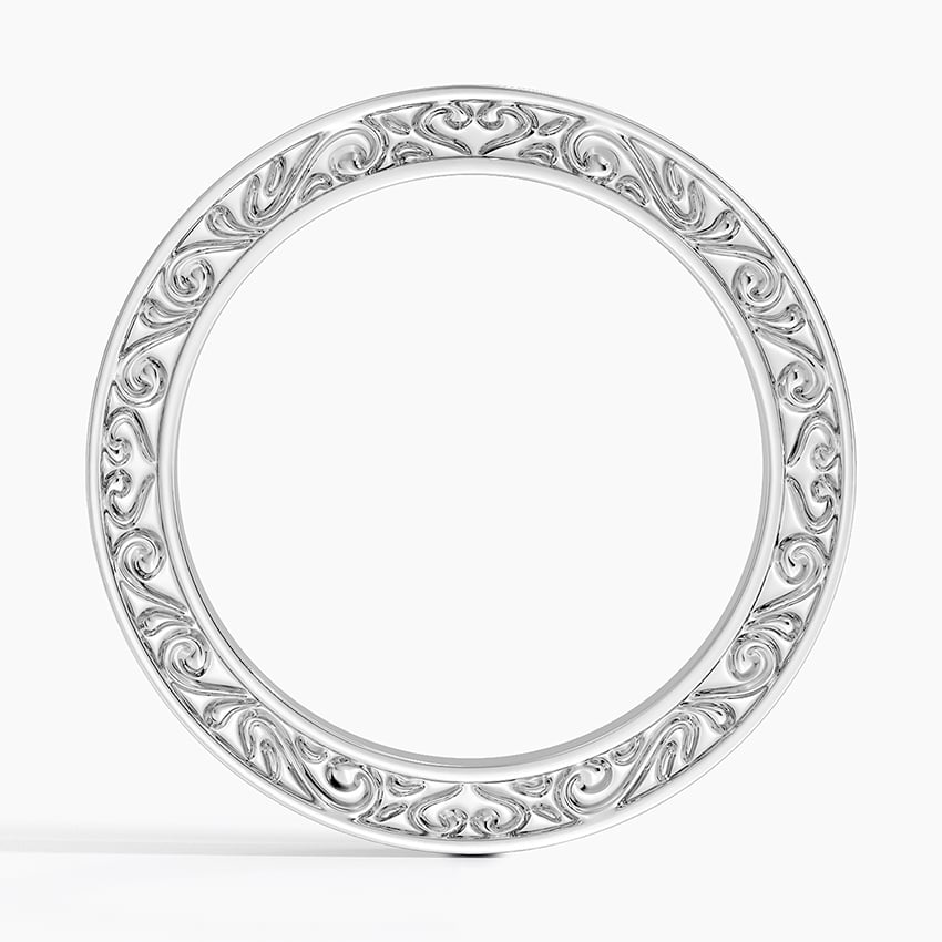 Antique Scroll Engraved Eternity Diamond Ring (2/5 ct. tw.)
