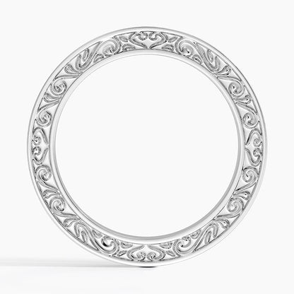 Antique Scroll Engraved Eternity Diamond Ring (2/5 ct. tw.)