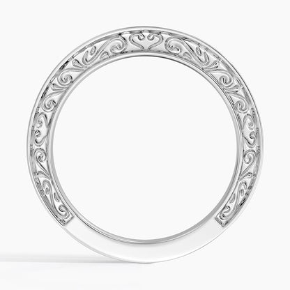 Antique Scroll Engraved Diamond Ring (1/15 ct. tw.)