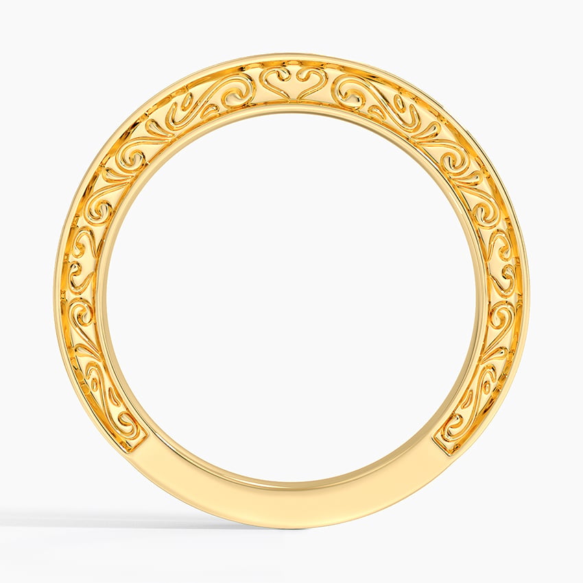Antique Scroll Engraved Diamond Ring (1/15 ct. tw.)