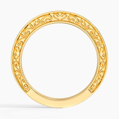Antique Scroll Engraved Diamond Ring (1/15 ct. tw.)