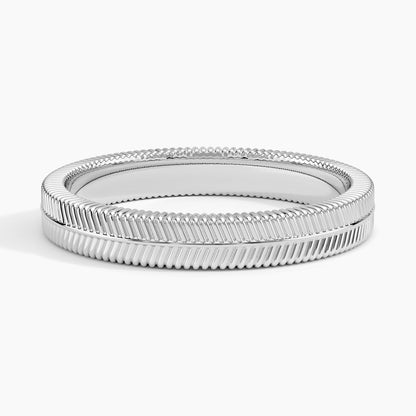 Dezi Herringbone 3mm Ring