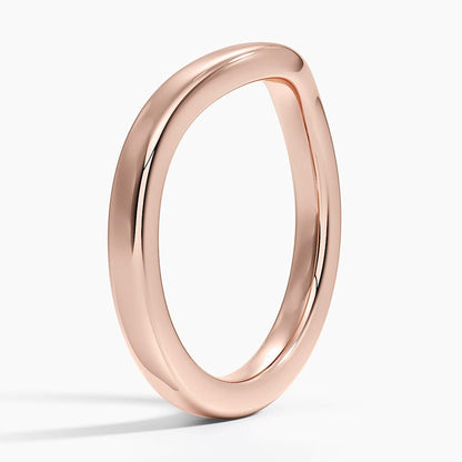 2.5mm Curved Wedding Ring