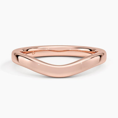 2.5mm Curved Wedding Ring