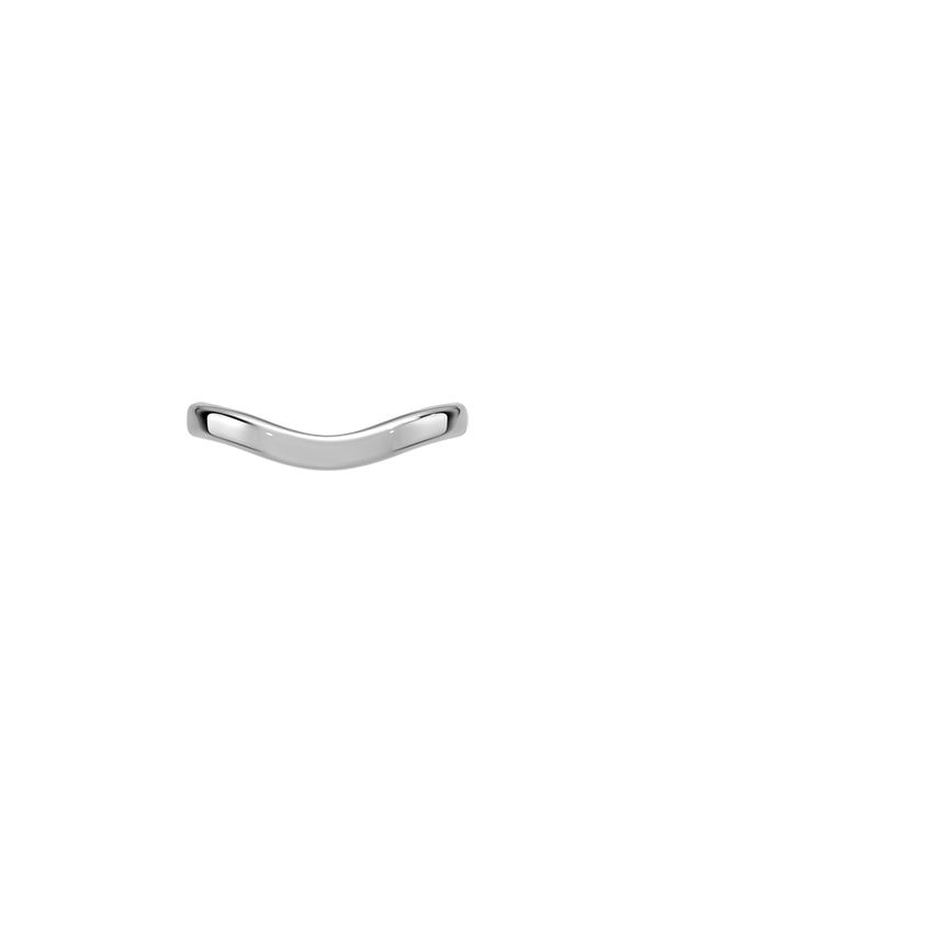 2.5mm Curved Wedding Ring