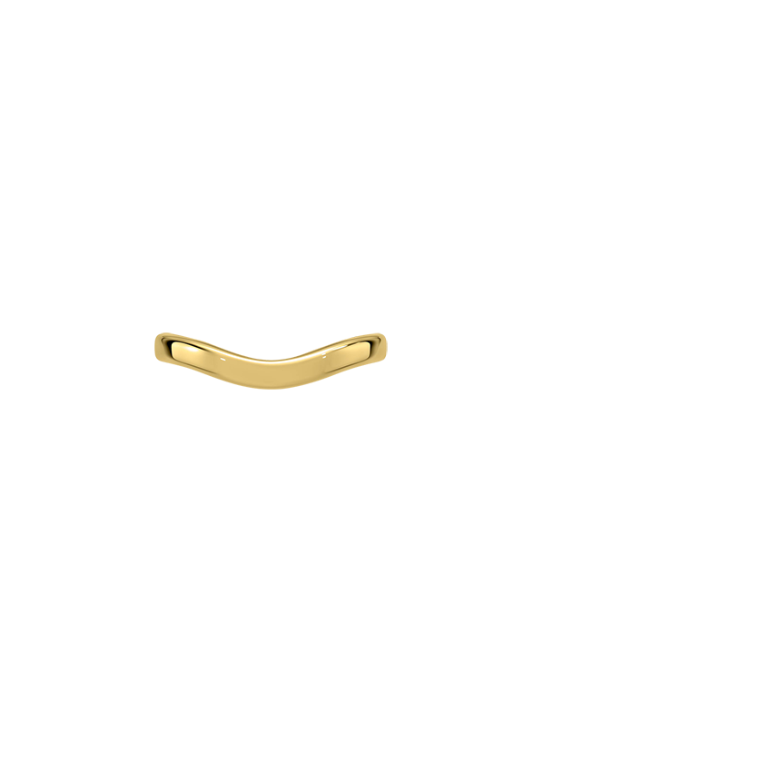 2.5mm Curved Wedding Ring