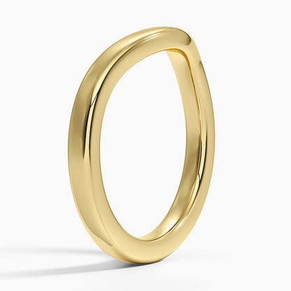 2.5mm Curved Wedding Ring